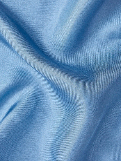 Plain Silk Pocket Square Airforce Blue | Men