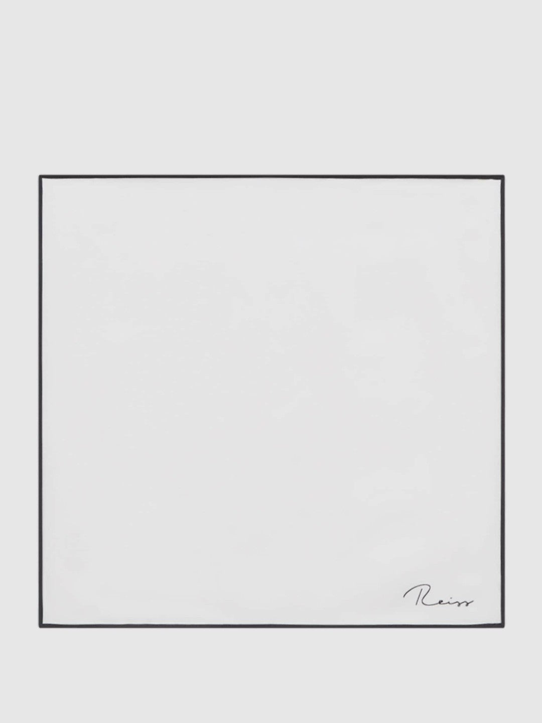 Plain Silk Pocket Square White | Men