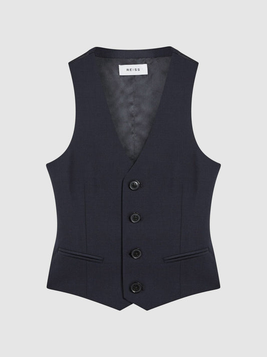 4-9 yrs Modern Fit Waistcoat Navy | Children & Baby