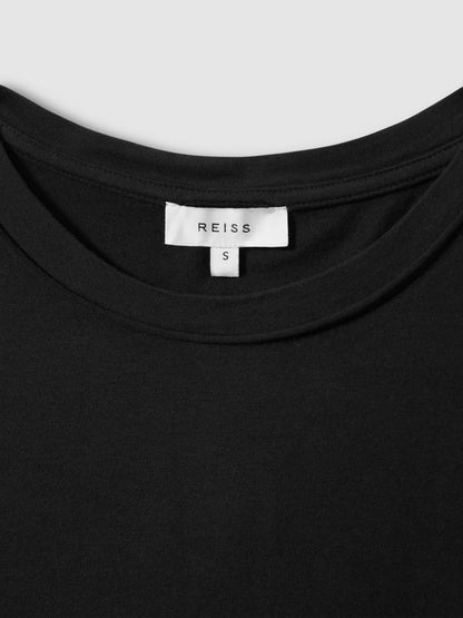 Cotton-Jersey Crew Neck T-Shirt Black | Women