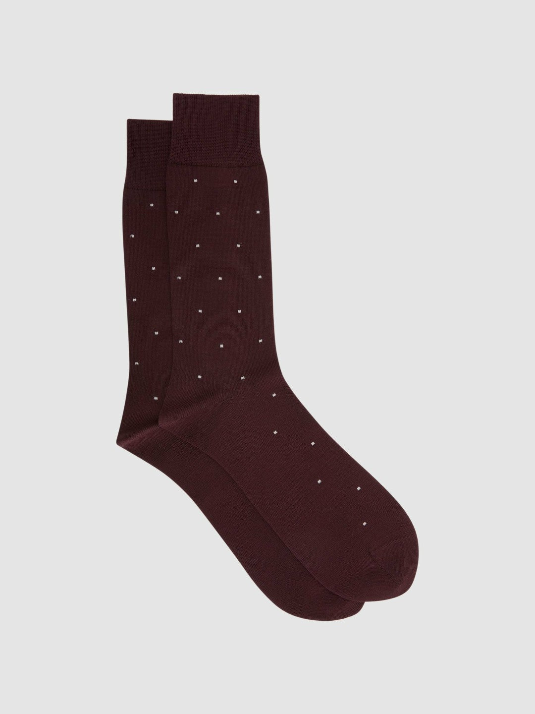 Polka Dot Socks Bordeaux | Men