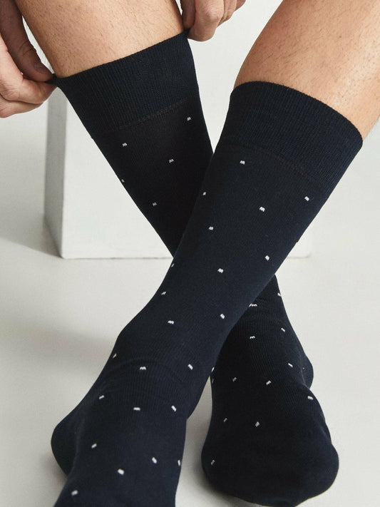 Polka Dot Socks Navy | Men