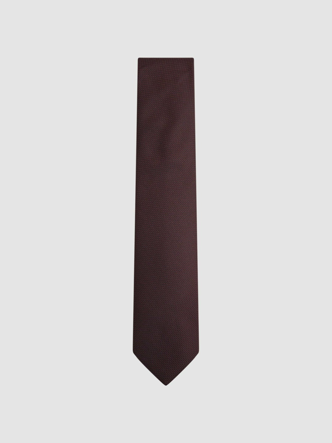 Textured Silk Blend Tie Burgundy | Men
