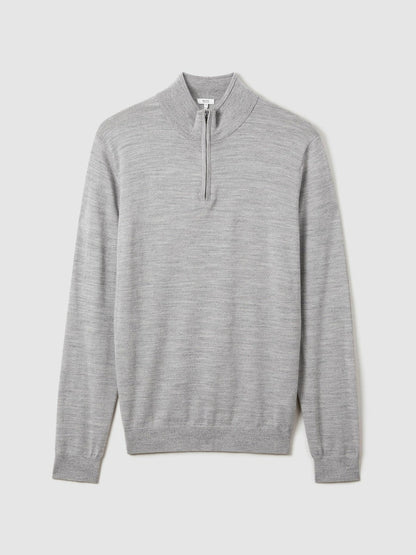 Merino Wool Half-Zip Jumper  | Men