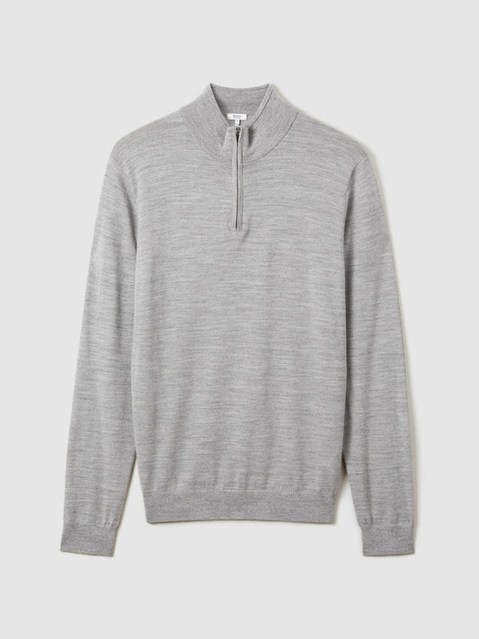 Merino Wool Half-Zip Jumper  | Men