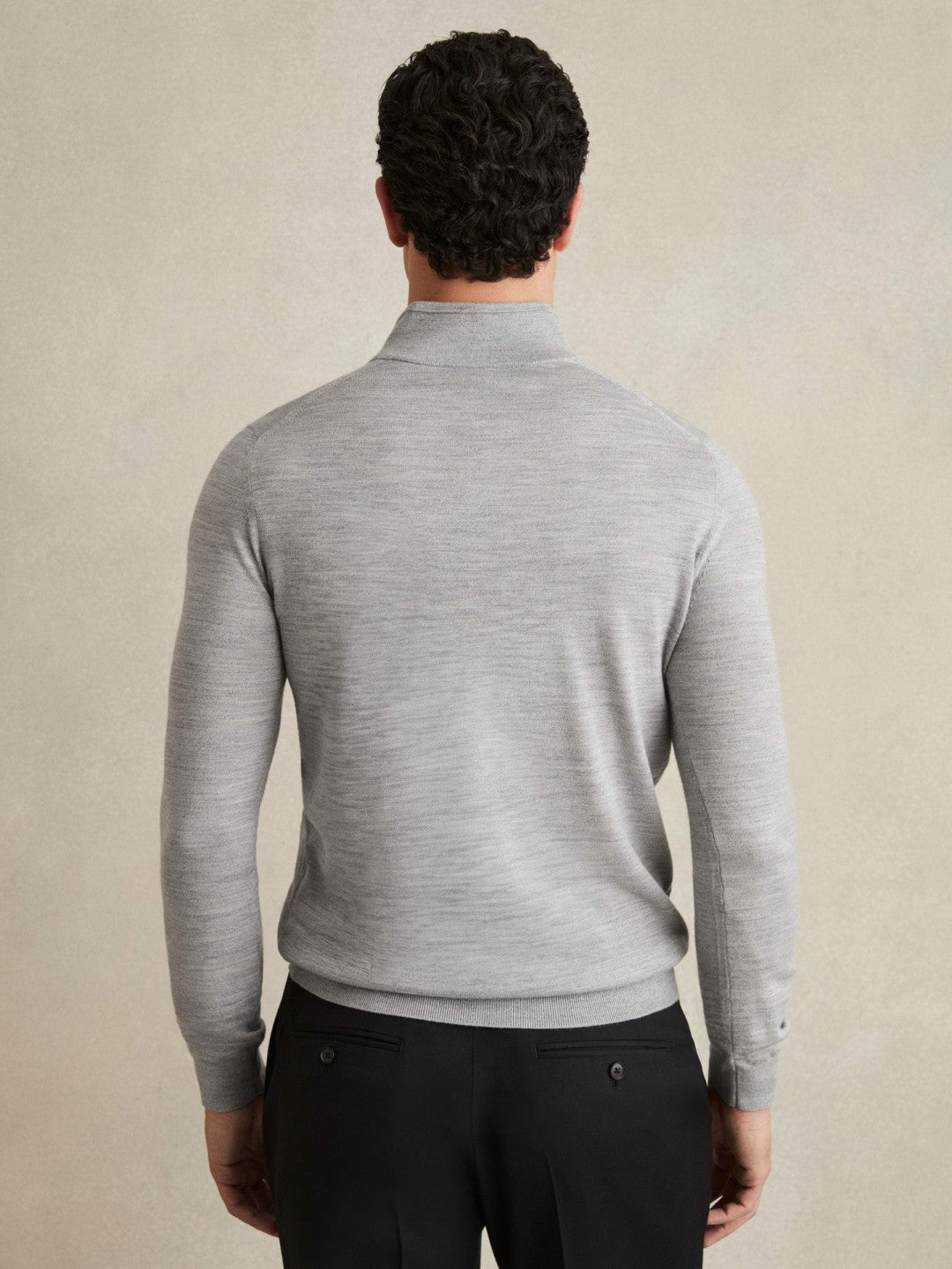 Merino Wool Half-Zip Jumper  | Men