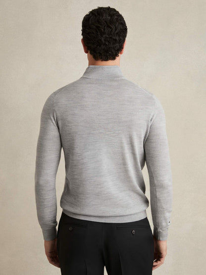 Merino Wool Half-Zip Jumper  | Men