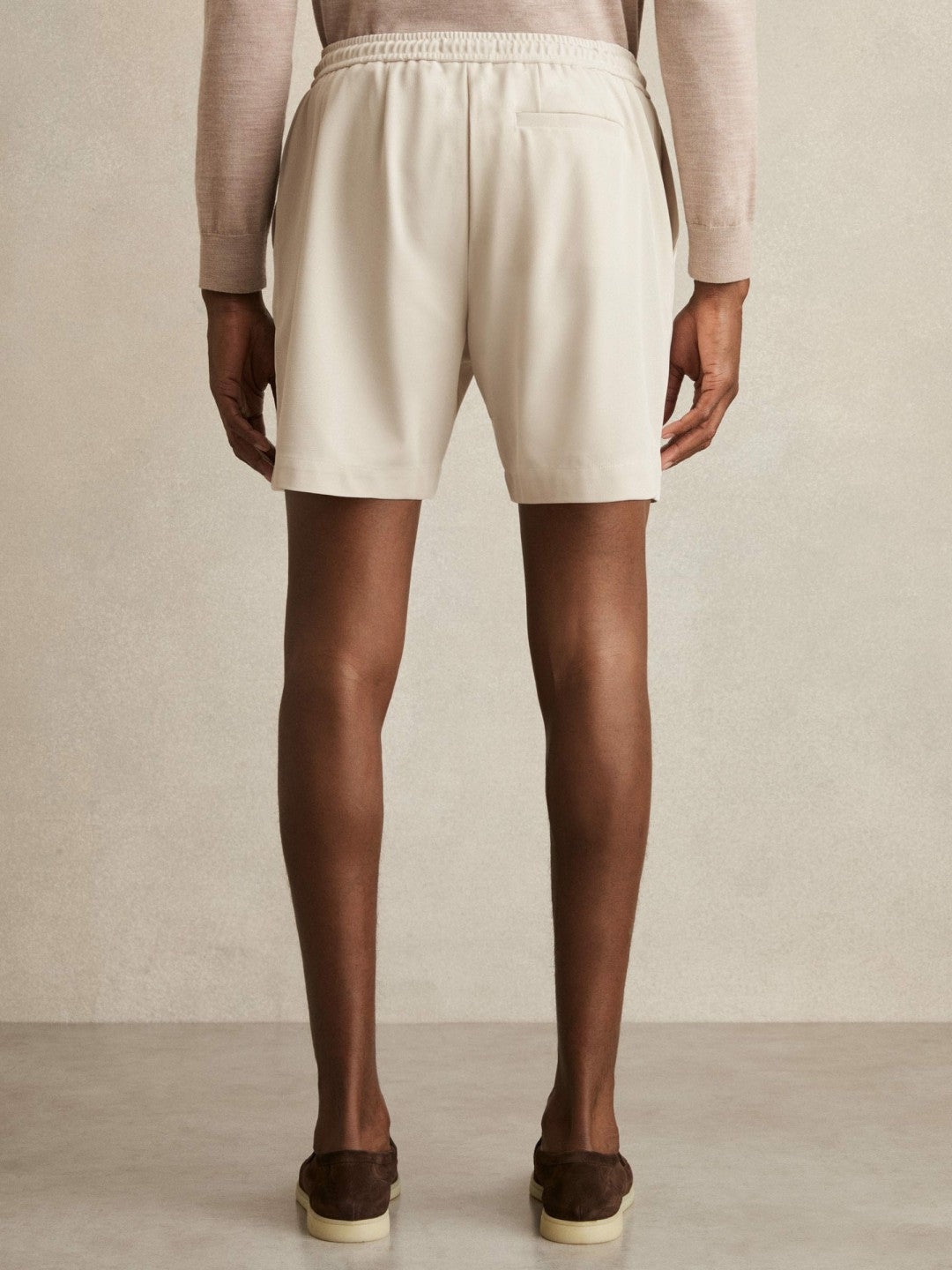 Textured Drawstring Shorts Stone | Men