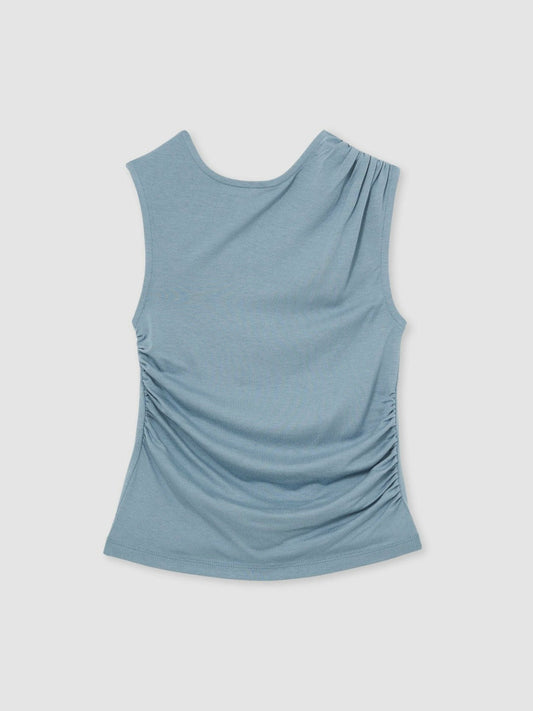 9-13 yrs Ruched Vest Top Blue | Children & Baby