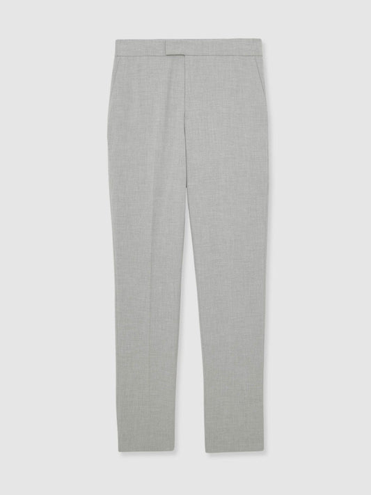 Slim-Fit Internal-Drawstring Trousers Grey | Men