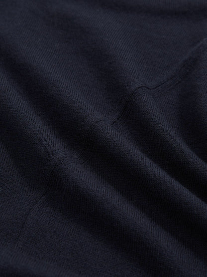 Wool Slouched Sleeveless Top Navy | Women