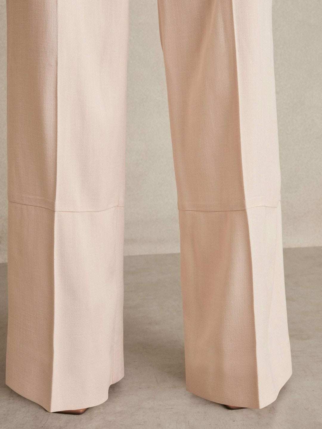 Petite Wide-Leg Suit Trousers Pink | Women