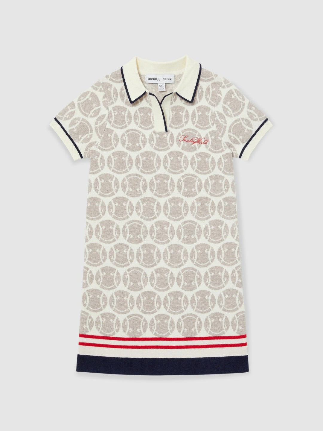 13-14 yrs SmileyWorld Knitted Polo Dress Off White | Children & Baby