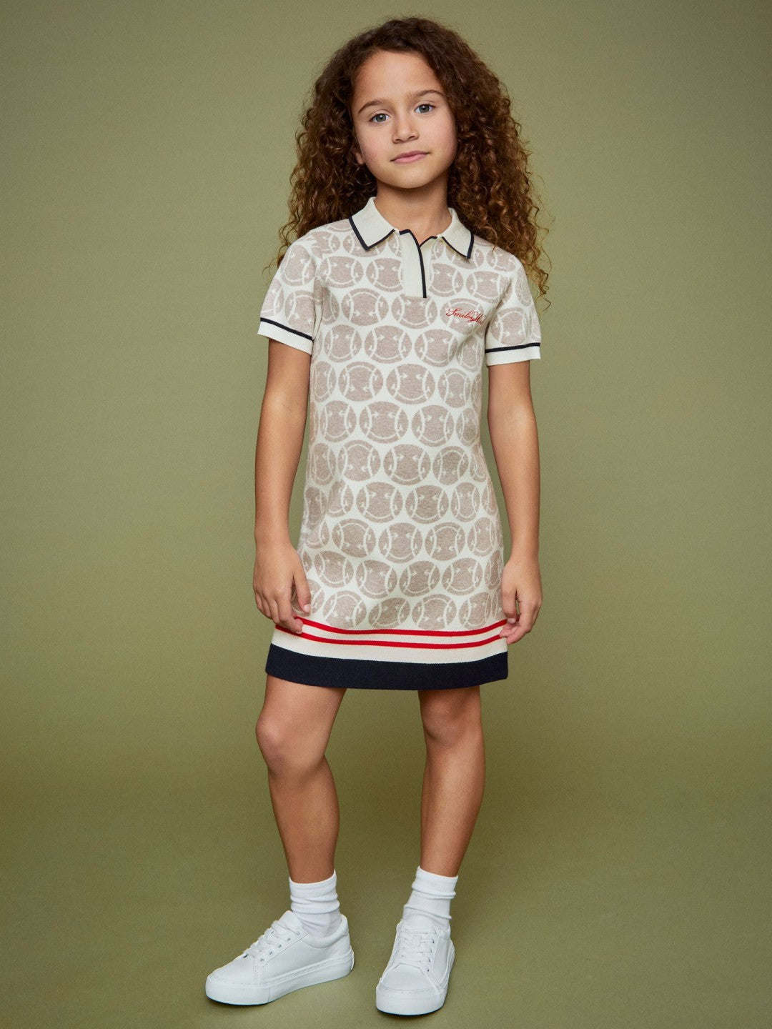 13-14 yrs SmileyWorld Knitted Polo Dress Off White | Children & Baby