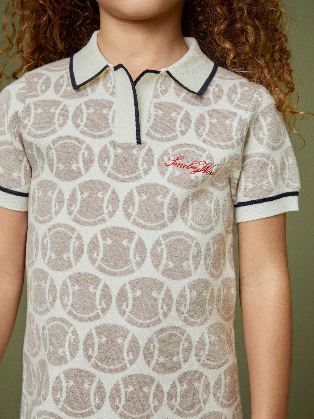 13-14 yrs SmileyWorld Knitted Polo Dress Off White | Children & Baby