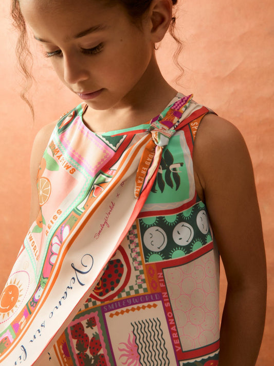 9-13 yrs SmileyWorld Motif Print Top Multi | Children & Baby