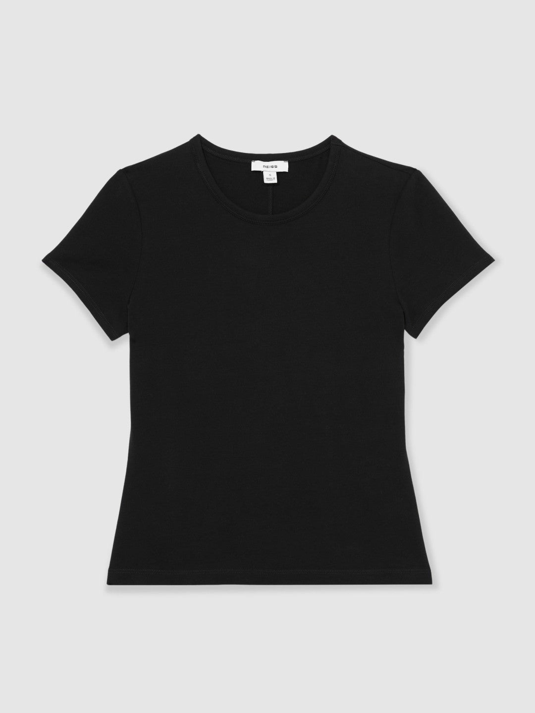 Stretch-Cotton Crew-Neck T-Shirt Black | Women
