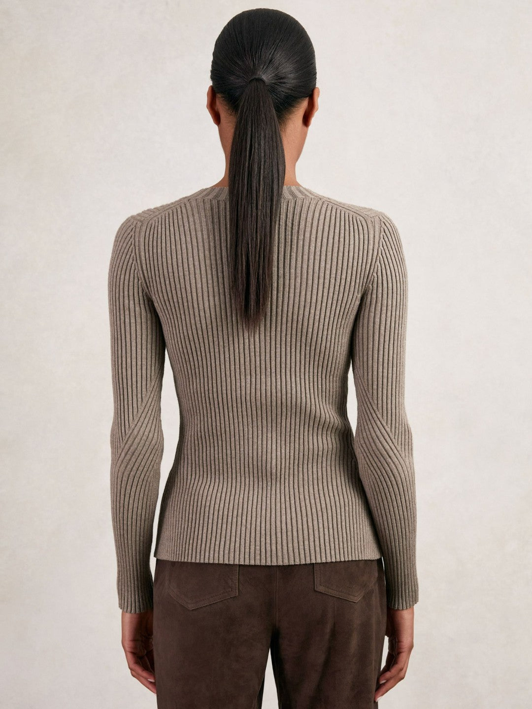 Button Front Knit Cardigan Stone | Women