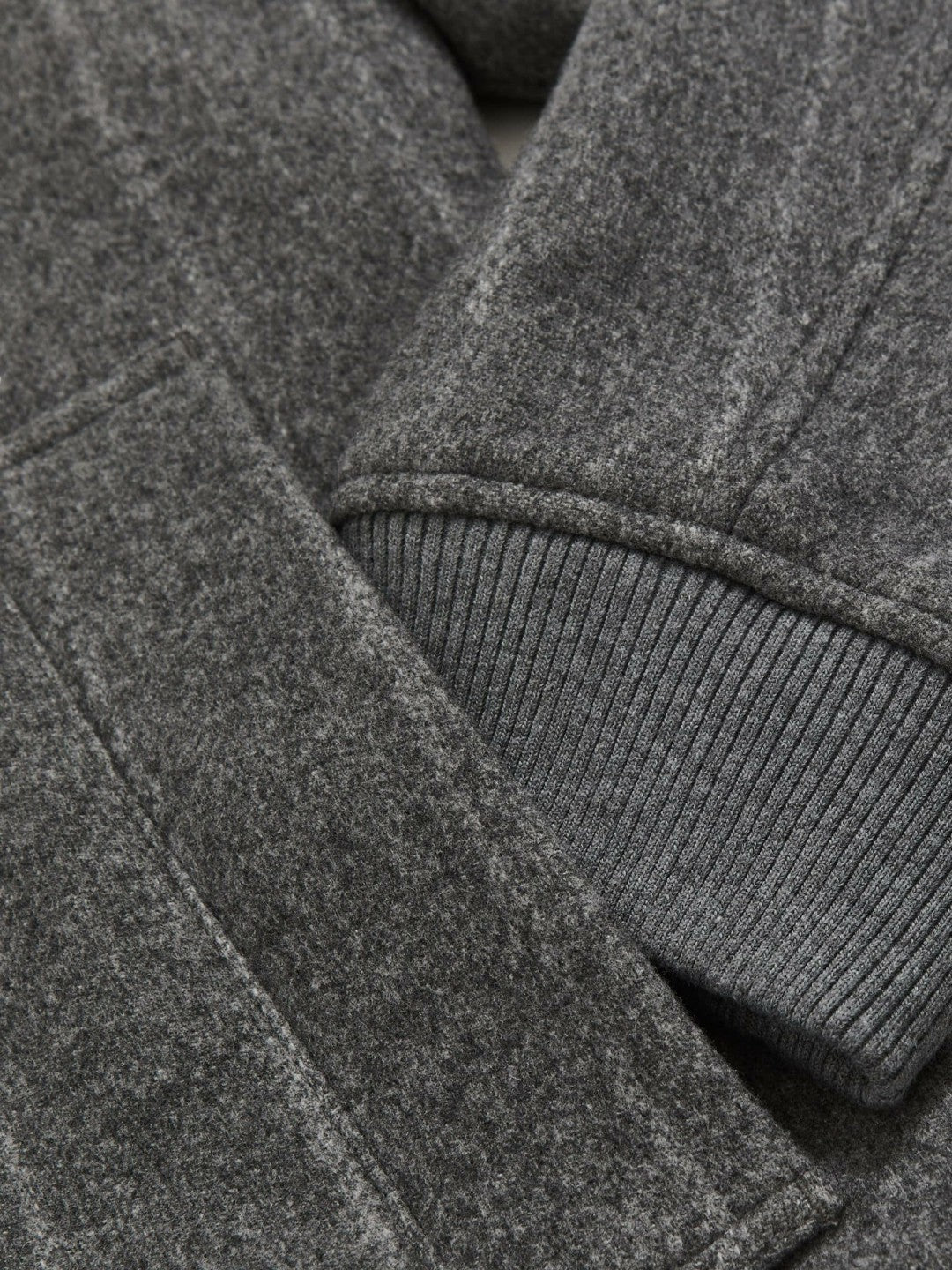 Wool-Blend Chalk-Stripe Bomber Jacket Grey | Men