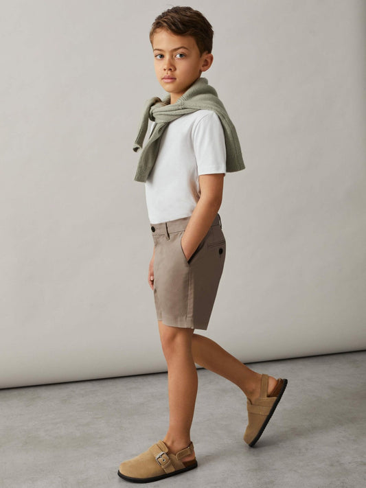 3-9 yrs Cotton Chino Shorts with Stretch Stone | Children & Baby