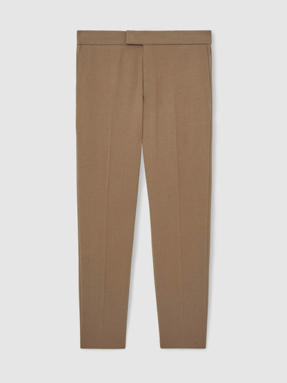 Slim-Fit Internal-Drawstring Trousers Camel | Men