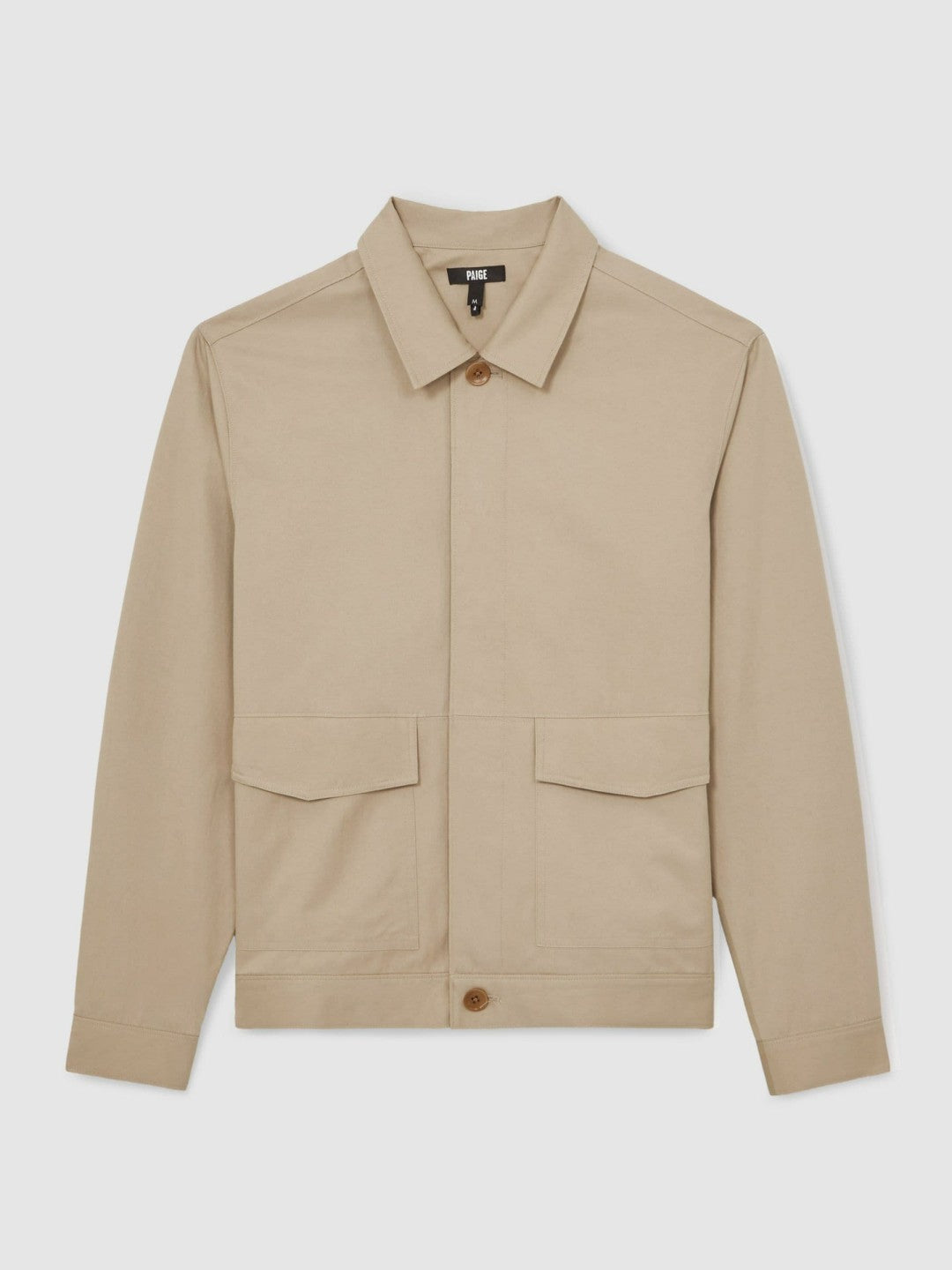 Paige Flap Pocket Worker Jacket Beige | Men