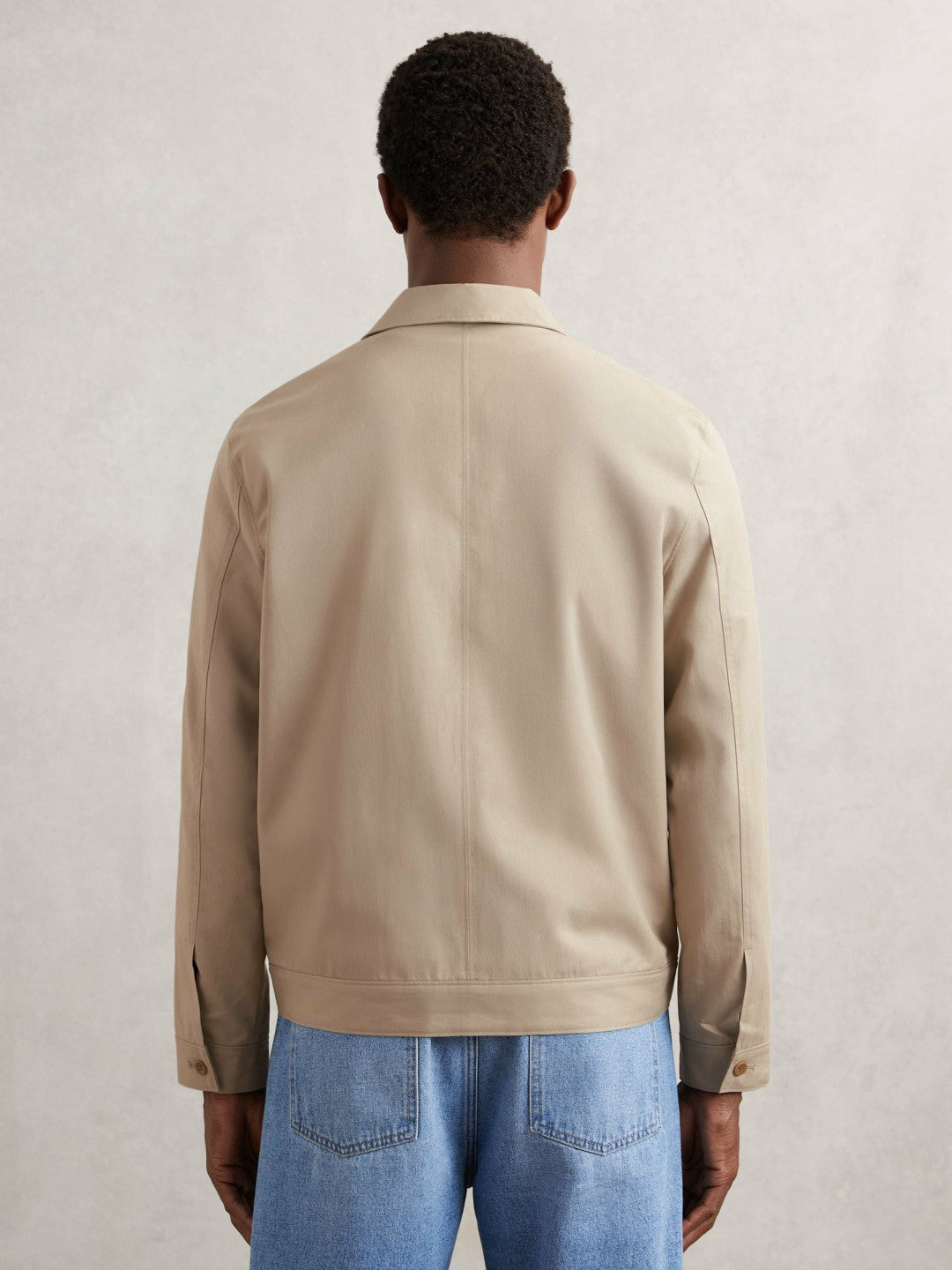 Paige Flap Pocket Worker Jacket Beige | Men
