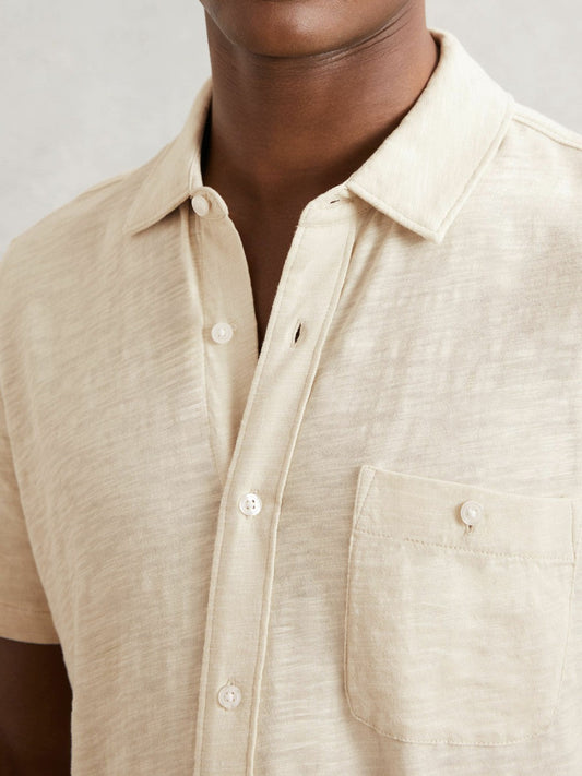 Paige Carillo Short Sleeve Shirt Cream | Men