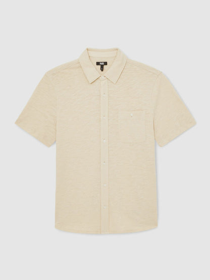Paige Carillo Short Sleeve Shirt Cream | Men