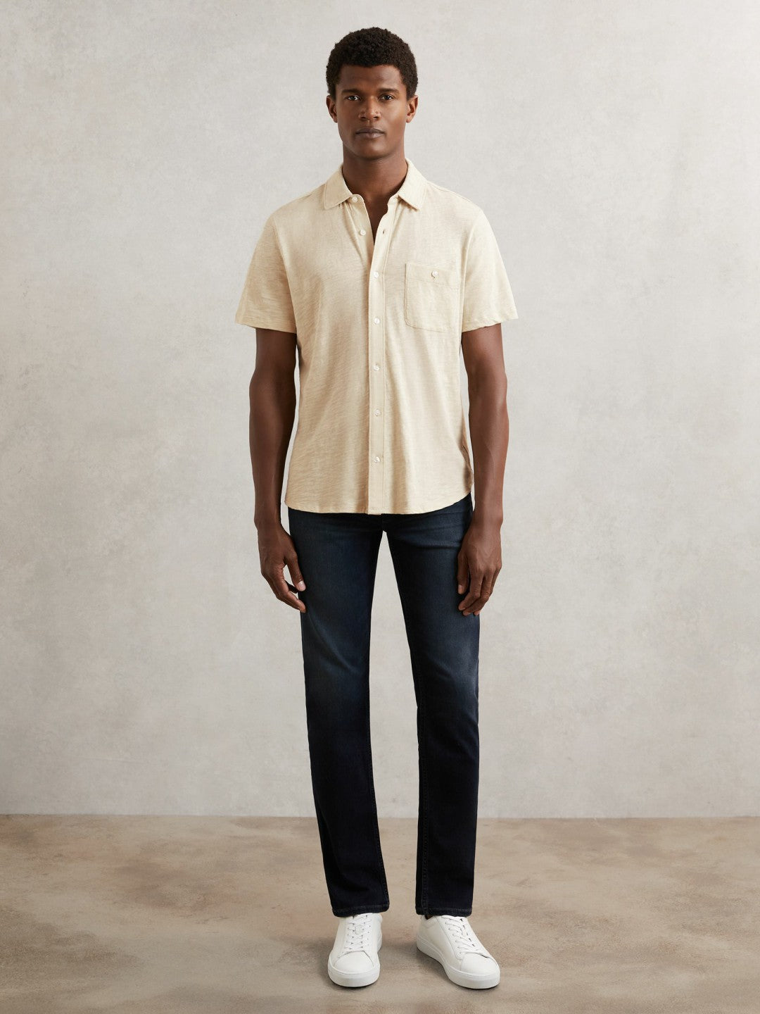 Paige Carillo Short Sleeve Shirt Cream | Men