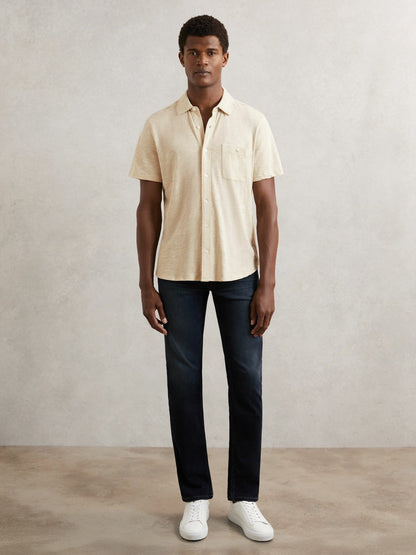 Paige Carillo Short Sleeve Shirt Cream | Men