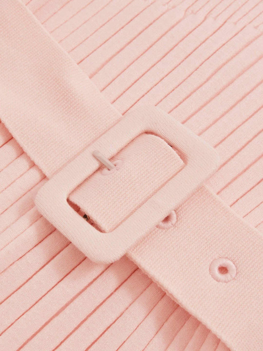 9-13 yrs Rib-Knit Roll-Neck Belted Dress Pink | Children & Baby