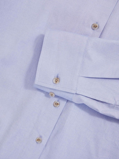 Cotton Button Through Oxford Shirt Blue | Women