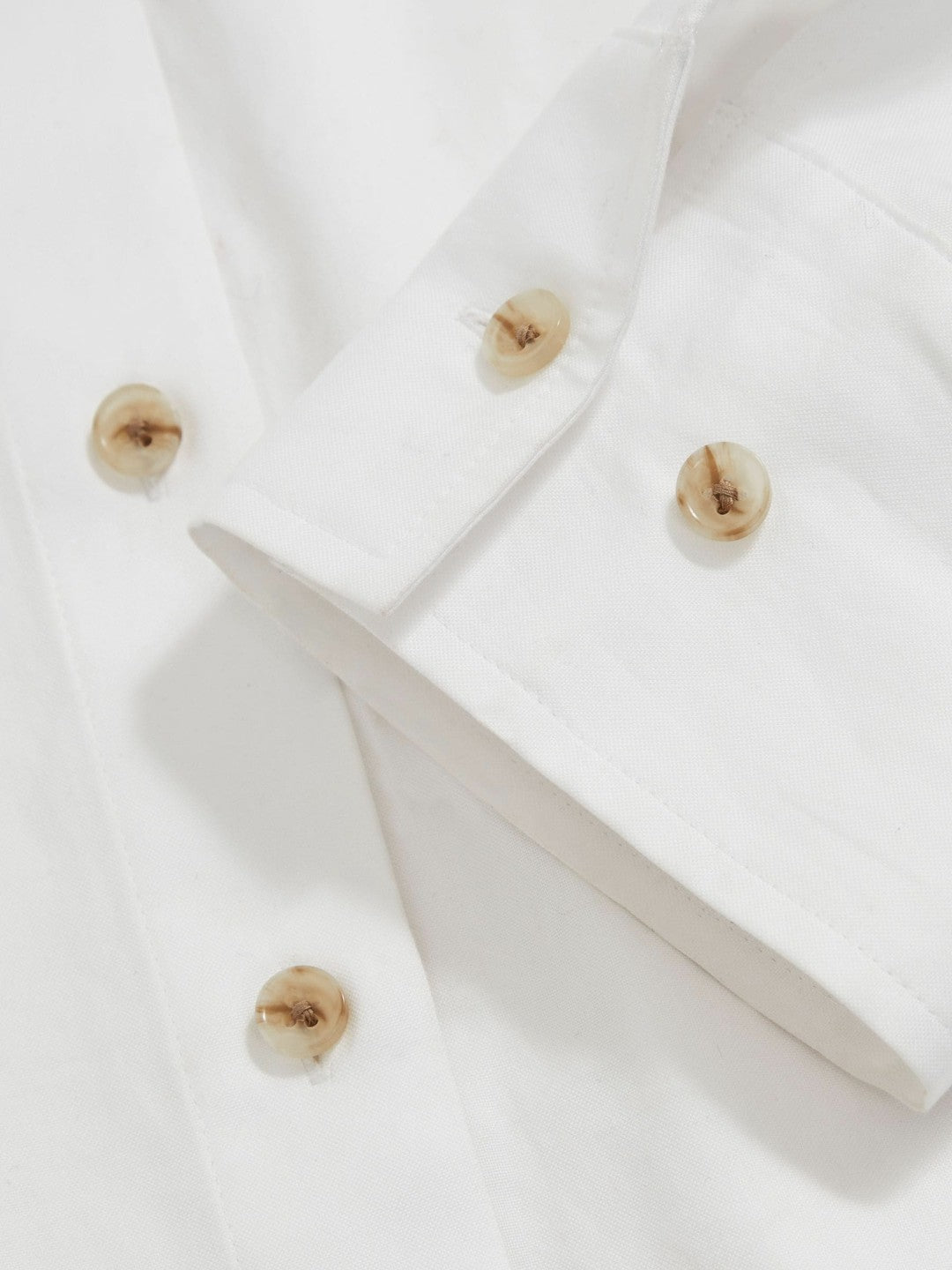 Cotton Button Through Oxford Shirt White | Women