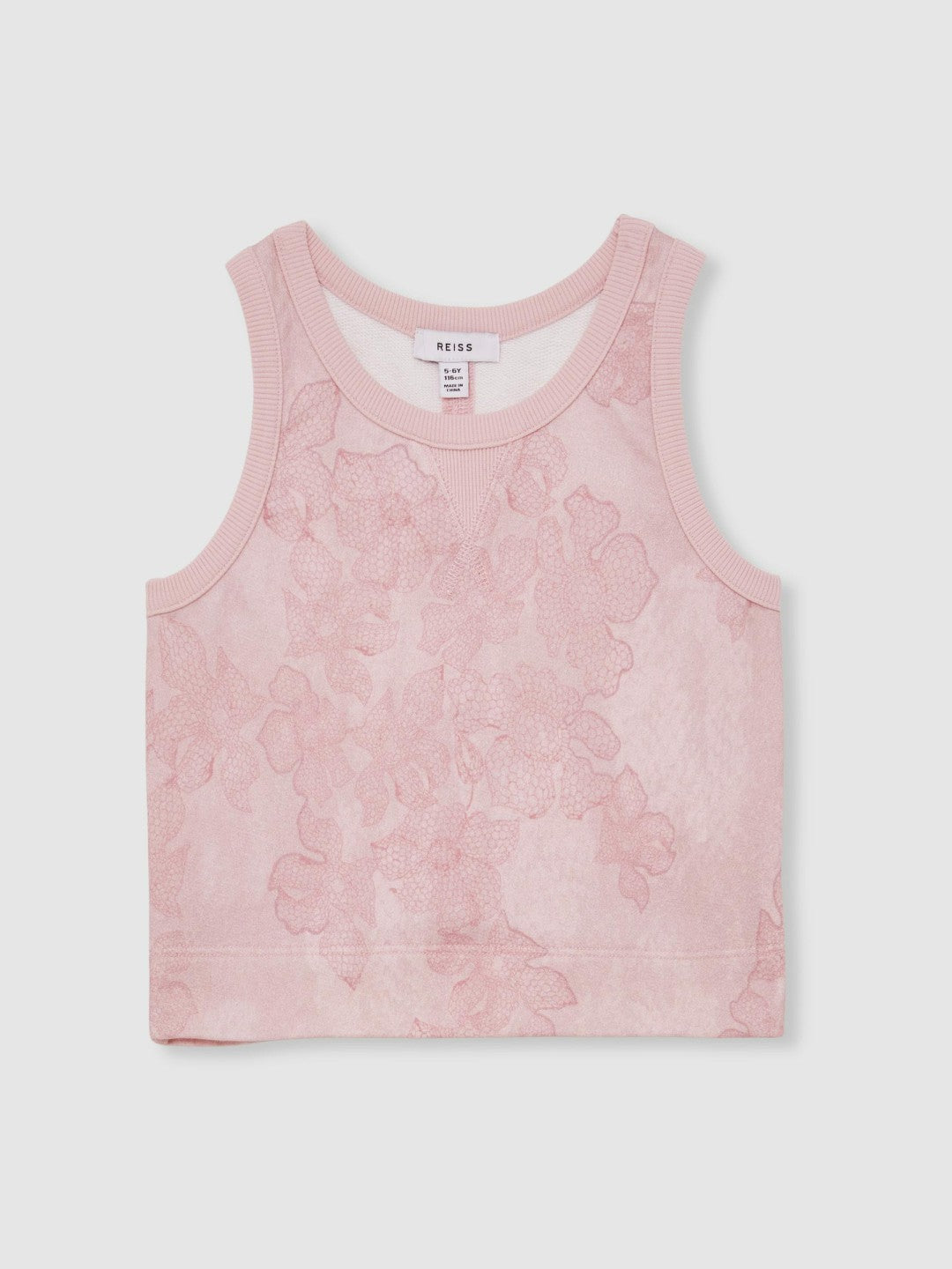 13-14 yrs Cotton Floral Vest and Joggers Set Pink Print | Children & Baby