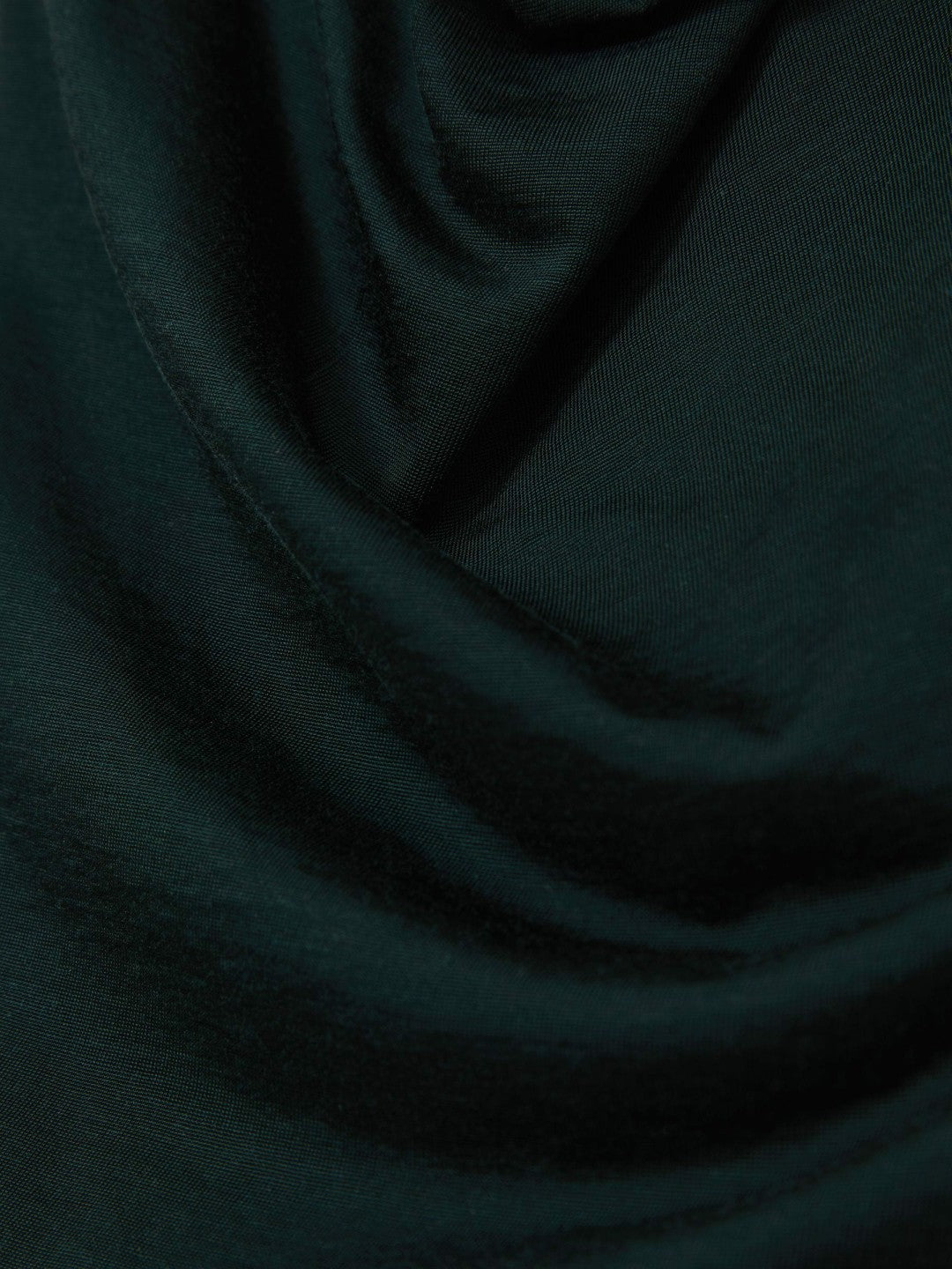 Cotton-Blend Cowl-Neck Sleeveless Top Green | Women