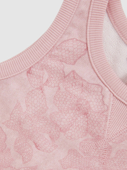 3-9 yrs Cotton Floral Vest and Joggers Set Pink Print | Children & Baby