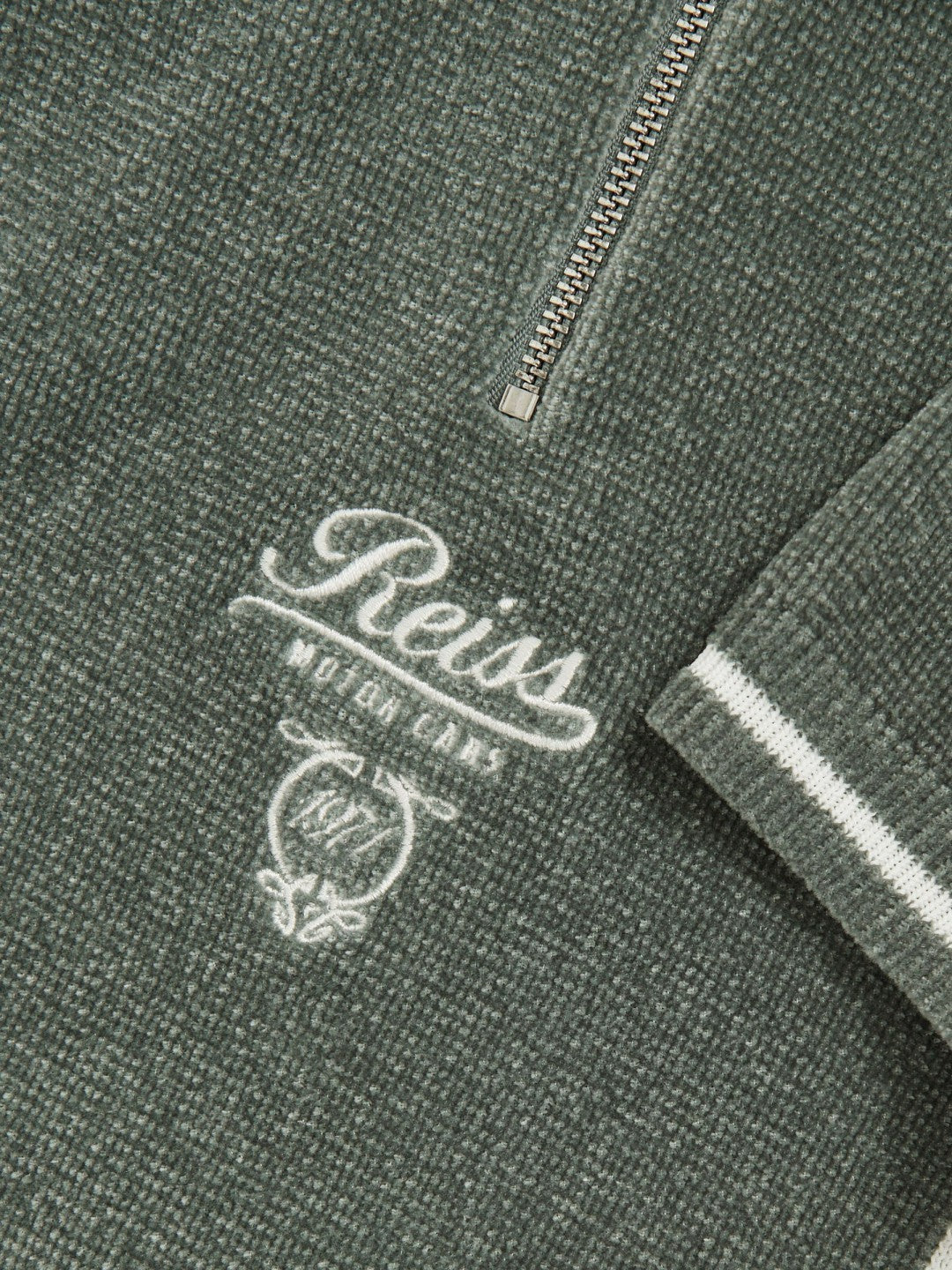 13-14 yrs Chenille Tipped Motor Cars Polo Shirt Dark Sage Green/White | Children & Baby