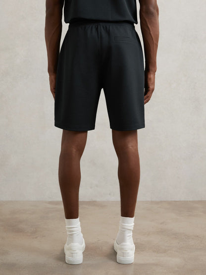 Textured Drawstring Shorts Navy | Men