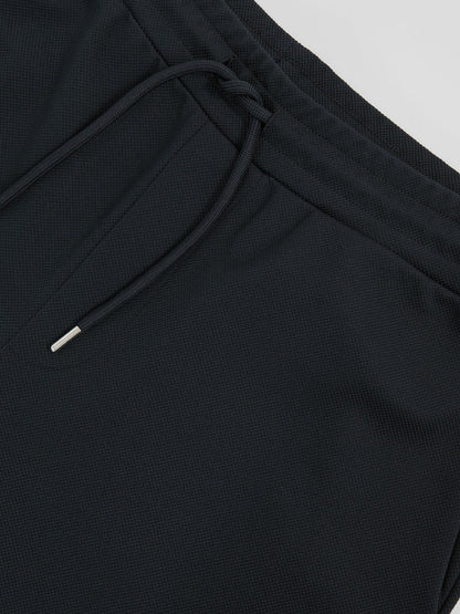 Textured Drawstring Shorts Navy | Men