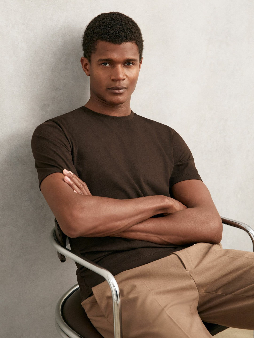 Cotton Crew Neck T-Shirt  | Men
