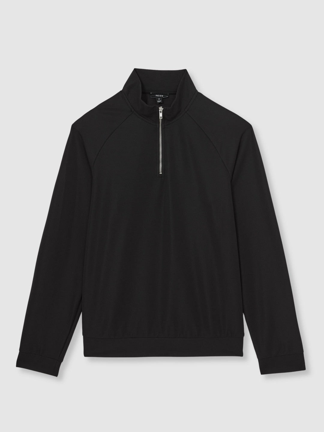 Half-Zip Funnel-Neck Sweatshirt Black | Men