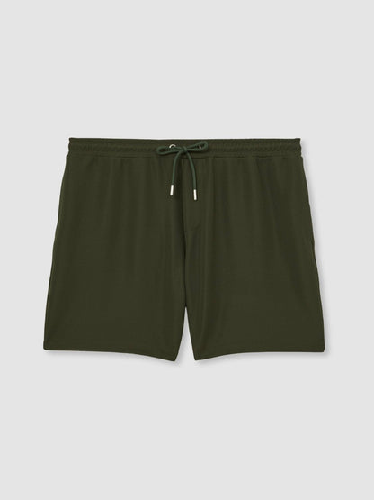 Textured Drawstring Shorts Green | Men