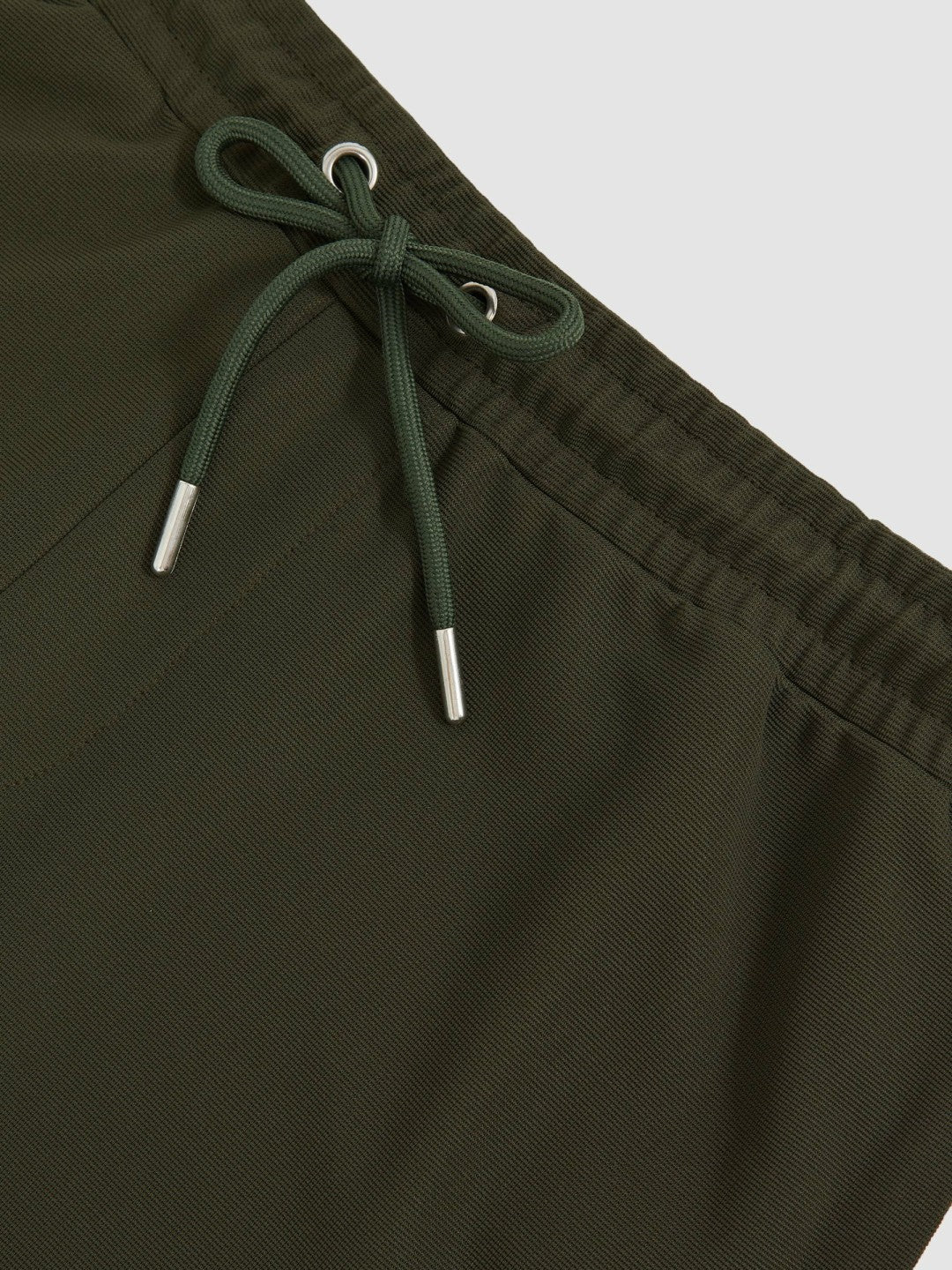 Textured Drawstring Shorts Green | Men