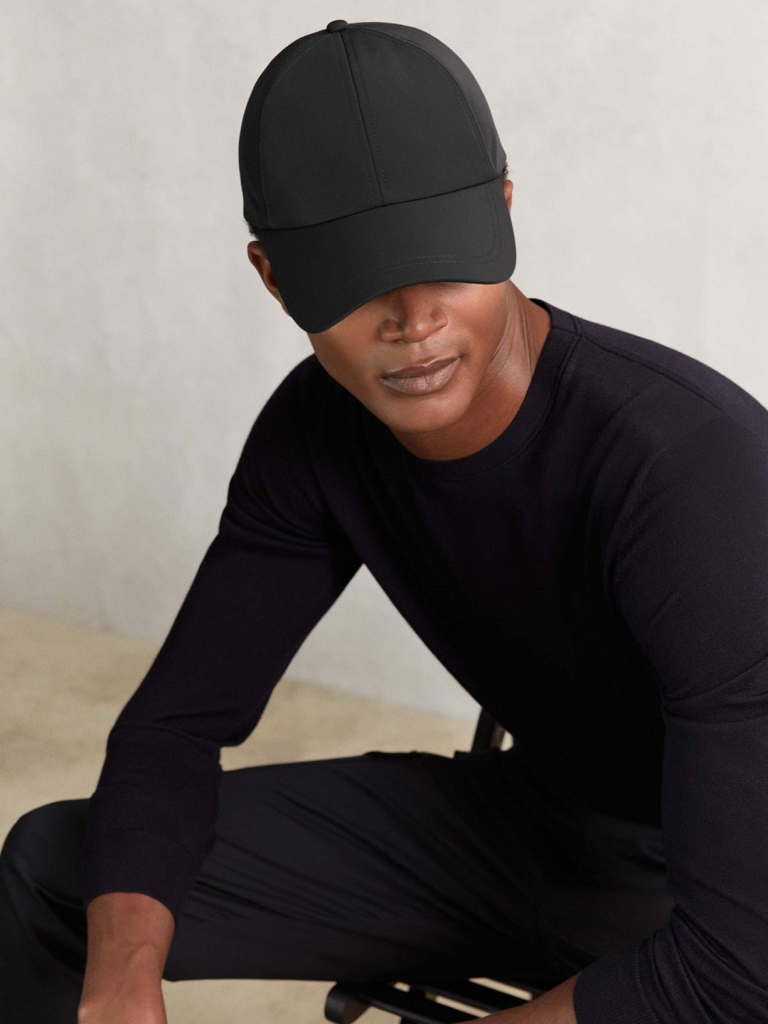 Embroidered Logo Tech Baseball Cap Black | Men