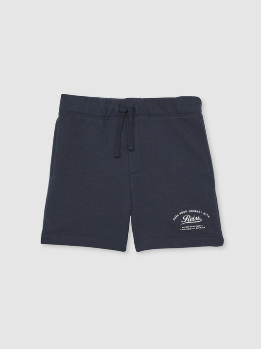 9-13 yrs Cotton Blend Motor Cars Sweat Shorts Washed Blue | Children & Baby