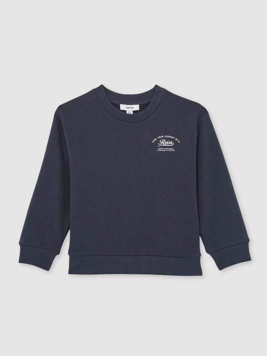 13-14 yrs Cotton Blend Motor Cars Sweatshirt Washed Blue | Children & Baby