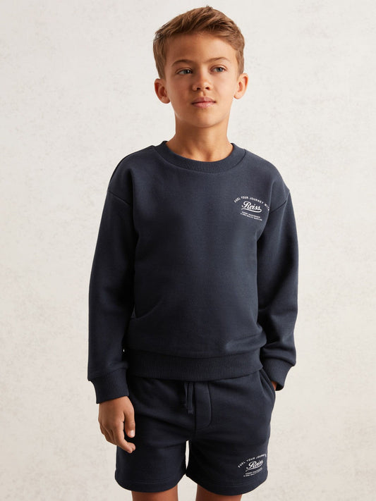 13-14 yrs Cotton Blend Motor Cars Sweatshirt Washed Blue | Children & Baby