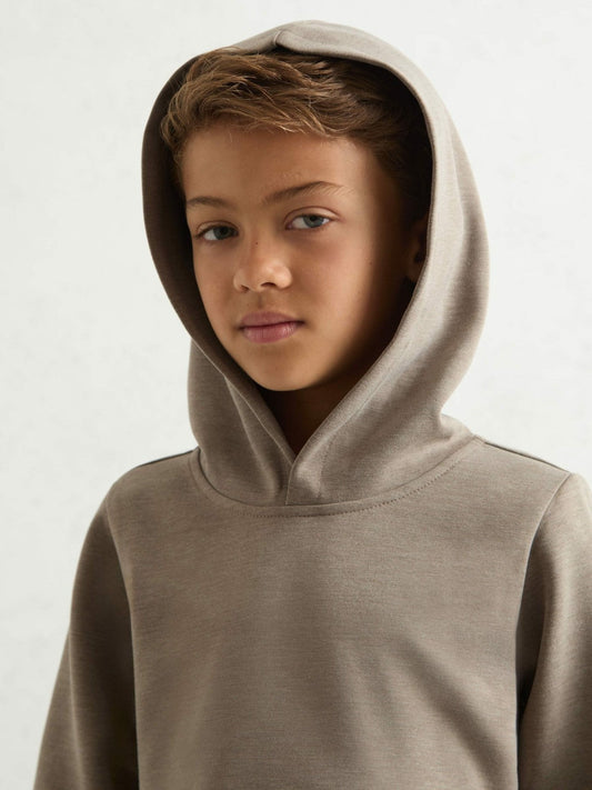 Interlock Jersey Hoodie Taupe Brown | Children & Baby