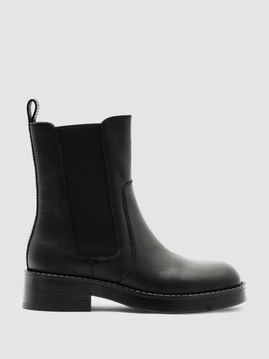 Leather Chelsea Boots Black | Women